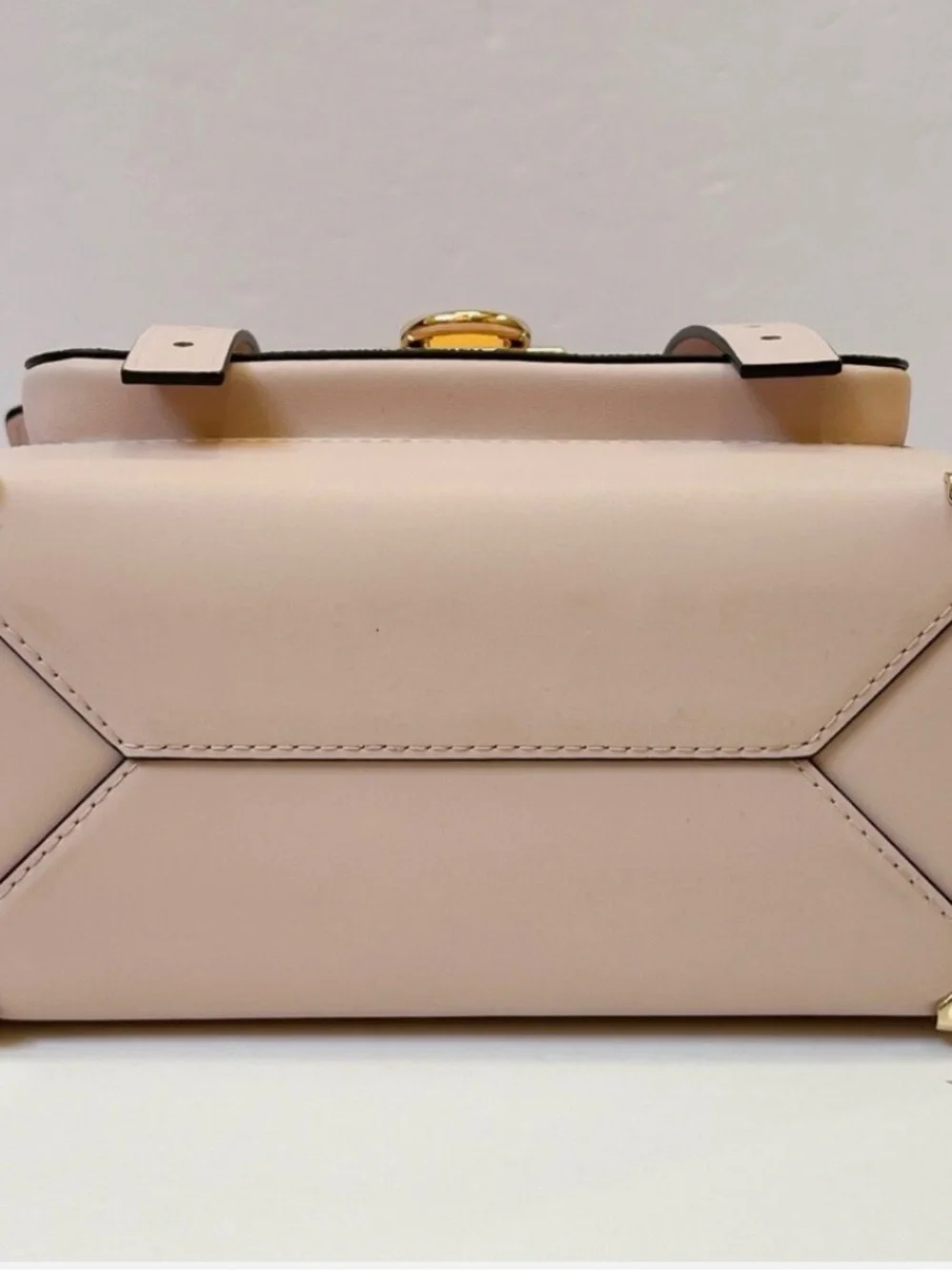 Michael Kors Manhattan Light Blush Pink Top-Handle Satchel w/ Gold Hardware EUC